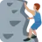Man Climbing: Medium Skin Tone