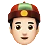 Person With Skullcap: Light Skin Tone