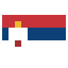 Flag: Serbia Emoji 🇷🇸 image - SerenityOS style