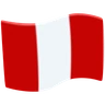 Flag: Peru Emoji 🇵🇪 image - Facebook Messenger (2016) style