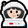 Woman Astronaut: Light Skin Tone Emoji 👩🏻‍🚀 image - Microsoft Windows 10 Segoe UI Emoji style