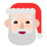 Santa Claus: Light Skin Tone Emoji 🎅🏻 image - Microsoft Classic 2D style