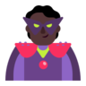 Supervillain: Dark Skin Tone Emoji 🦹🏿 image - Microsoft Classic 2D style