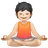 Person In Lotus Position: Light Skin Tone