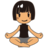 Woman In Lotus Position: Medium Skin Tone