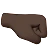 Right-Facing Fist: Dark Skin Tone