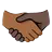 Handshake: Medium-Dark Skin Tone, Dark Skin Tone