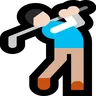 Person Golfing: Light Skin Tone Emoji 🏌🏻 image - Microsoft Windows 10 Segoe UI Emoji style