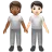People Holding Hands: Medium-Dark Skin Tone, Light Skin Tone