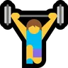Woman Lifting Weights Emoji 🏋️‍♀️ image - Microsoft Windows 10 Segoe UI Emoji style