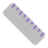 Gerade Lineal Emoji 📏 image - Microsoft Classic 2D style