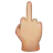 Middle Finger: Medium-Light Skin Tone