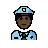 Man Police Officer: Dark Skin Tone