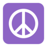 Peace Symbol Emoji ☮ image - Microsoft Classic 2D style