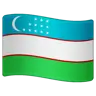 Flag: Uzbekistan Emoji 🇺🇿 image - WhatsApp style