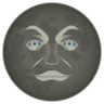 Nouvelle lune avec visage Emoji 🌚 image - Emojidex style
