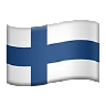 Flag: Finland Emoji 🇫🇮 image - Apple style