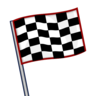 Flaga w kratkę Emoji 🏁 image - Emojidex style