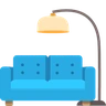Divan et lampe Emoji 🛋 image - Skype style