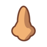 Nose: Medium Skin Tone Emoji 👃🏽 image - Emojidex style