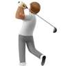 Person Golfing: Medium Skin Tone Emoji 🏌🏽 image - Apple style