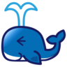 喷出鲸鱼 Emoji 🐳 image - Emojidex style