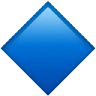 Large Blue Diamond Emoji 🔷 image - Apple style