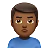 Man Pouting: Medium-Dark Skin Tone