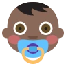 Baby: Dark Skin Tone Emoji 👶🏿 image - EmojiTwo style
