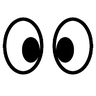 Eyes Emoji 👀 image - SoftBank style