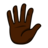 Hand With Fingers Splayed: Dark Skin Tone