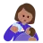 Woman Feeding Baby: Medium Skin Tone
