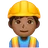 Man Construction Worker: Medium-Dark Skin Tone