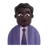 Man Office Worker: Dark Skin Tone