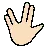 Vulcan Salute: Light Skin Tone