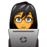 Woman Technologist Emoji 👩‍💻 image - Emojidex style