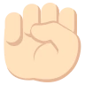 Raised Fist: Light Skin Tone Emoji ✊🏻 image - EmojiTwo style