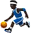 Man Bouncing Ball: Dark Skin Tone