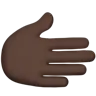 Rightwards Hand: Dark Skin Tone Emoji 🫱🏿 image - Apple style