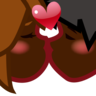 Kiss: Dark Skin Tone Emoji 💏🏿 image - Emojidex style