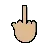 Middle Finger: Medium-Light Skin Tone