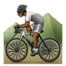 Person Mountain Biking: Medium-Dark Skin Tone Emoji 🚵🏾 image - Huawei Harmony OS style