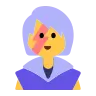 Woman Singer Emoji 👩‍🎤 image - Tossface style