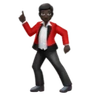 Man Dancing: Dark Skin Tone Emoji 🕺🏿 image - Huawei Harmony OS style