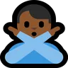 Man Gesturing No: Medium-Dark Skin Tone Emoji 🙅🏾‍♂️ image - Microsoft Windows 10 Segoe UI Emoji style