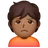Person Pouting: Medium-Dark Skin Tone