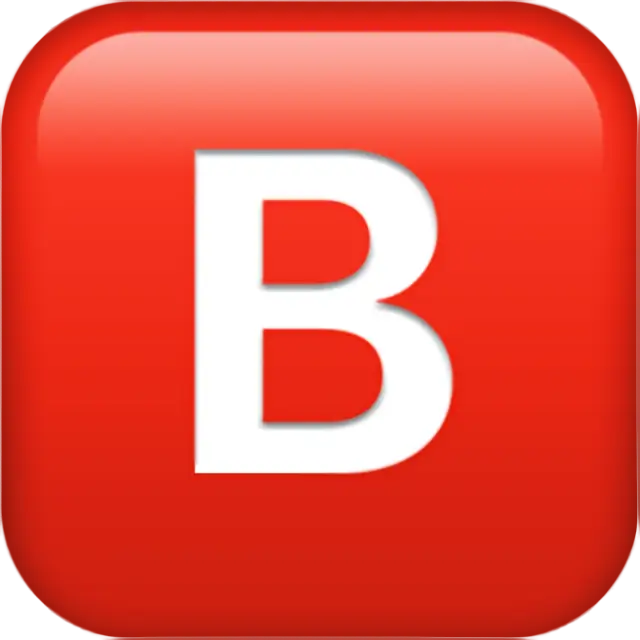 负平方拉丁大写字母B