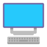 Emoji Computer desktop 🖥 image - Microsoft Classic 2D style