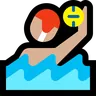 Person Playing Water Polo: Medium-Light Skin Tone Emoji 🤽🏼 image - Microsoft Windows 10 Segoe UI Emoji style