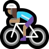 Woman Biking: Medium Skin Tone Emoji 🚴🏽‍♀️ image - Microsoft Windows 10 Segoe UI Emoji style